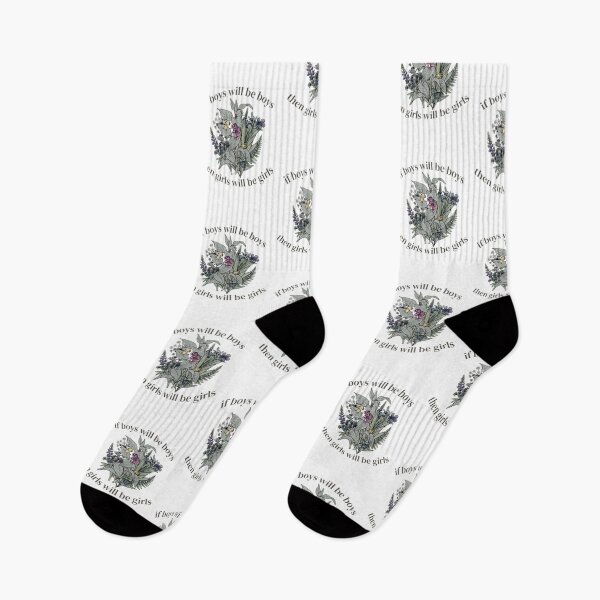 Item preview, If Boys Will Be Boys Then Girls Will Be Girls Feminist Floral Boho designed and sold by skylove94.