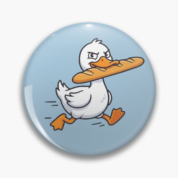 Item preview, Duck Stealing a French Baguette designed and sold by Rariks.