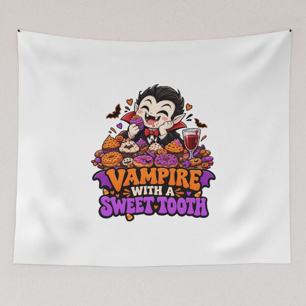 Item preview, Vampire With a Sweet Tooth Halloween designed and sold by Pixanova.