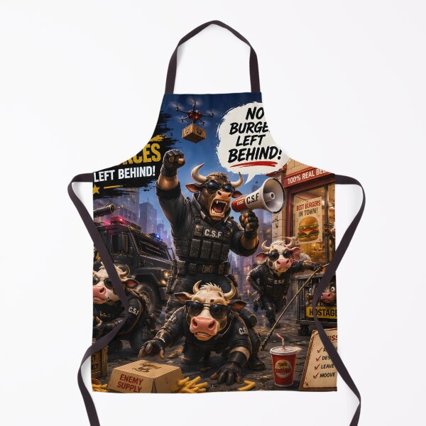 Item preview, COW SPECIAL FORCES NO BURGER LEFT BEHIND! designed and sold by studioabstract.