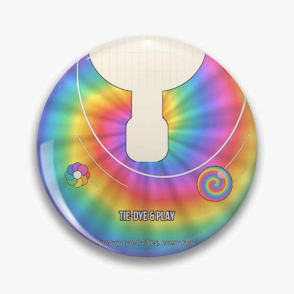 Item preview, Padel Tie-Dye Spiral Design designed and sold by CourtCultureHQ.