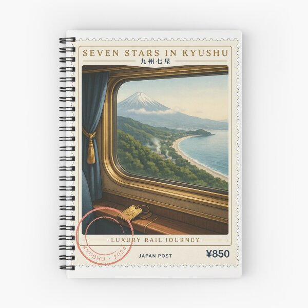 Item preview, Seven Stars in Kyushu • Luxury Japan Railway Stamp designed and sold by stickercuffs.