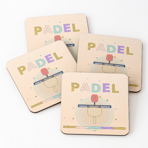 Item preview, Padel Bold Pattern Typography Poster designed and sold by CourtCultureHQ.