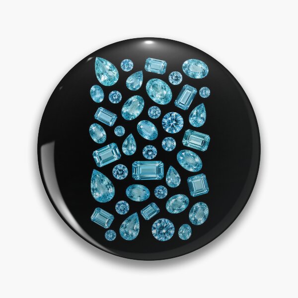 Item preview, BIRTHSTONE COLLECTION ⭐ SCATTER - MARCH • AQUAMARINE • Modern designed and sold by WheelieGdArt.