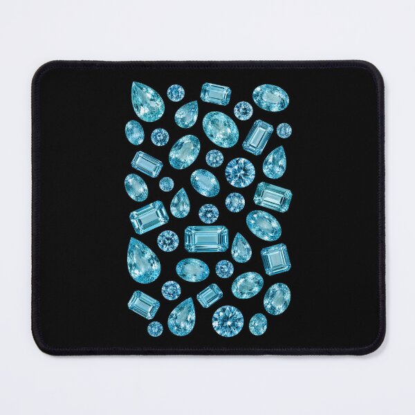 Item preview, BIRTHSTONE COLLECTION ⭐ SCATTER - MARCH • AQUAMARINE • Modern designed and sold by WheelieGdArt.