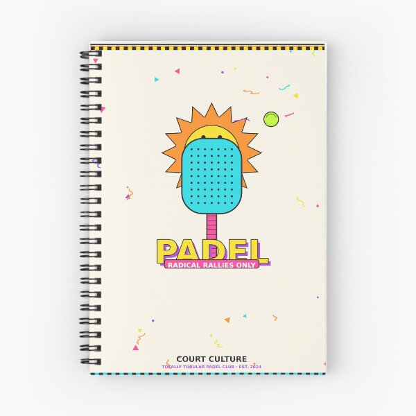Item preview, Padel 90s Kitsch Neon Design designed and sold by CourtCultureHQ.