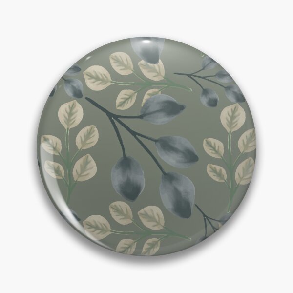 Item preview, Botanical Foliage Muted Sage Green Seamless Pattern Art designed and sold by ​Jyoti Digital Artist.