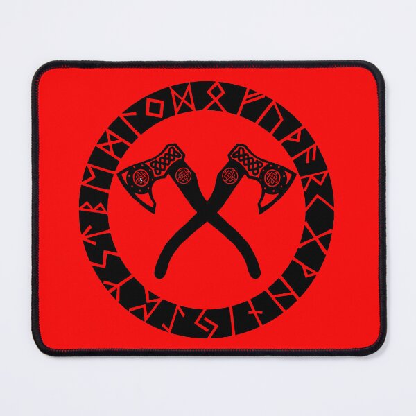 Item preview, Viking crossed axes (black) designed and sold by Lagueny.