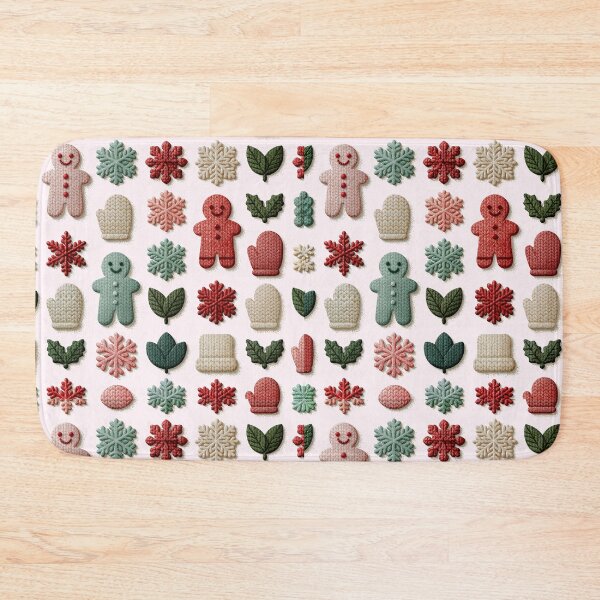 Item preview, Cozy Knitted Winter Holiday Pattern designed and sold by colorful-white.