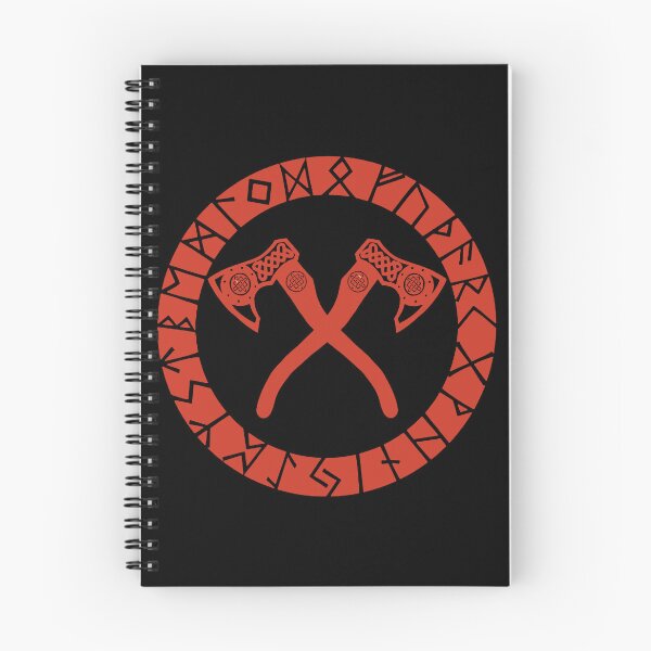 Item preview, Viking crossed axes (red) designed and sold by Lagueny.