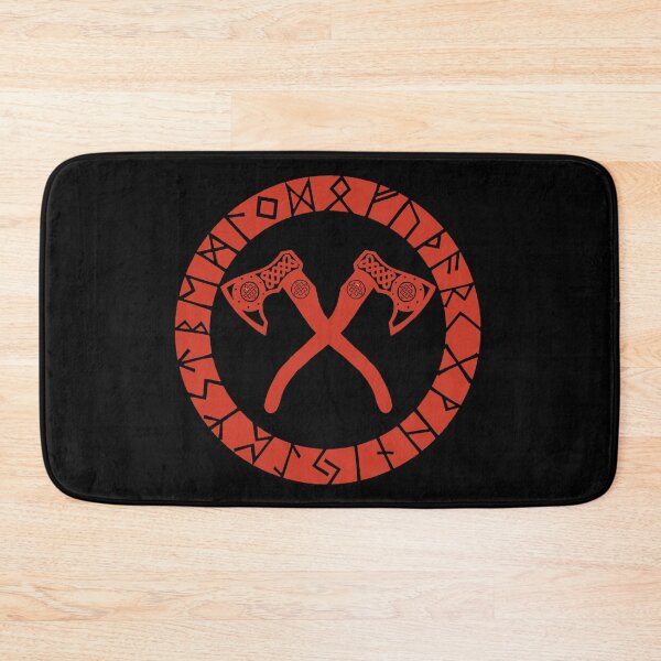 Item preview, Viking crossed axes (red) designed and sold by Lagueny.
