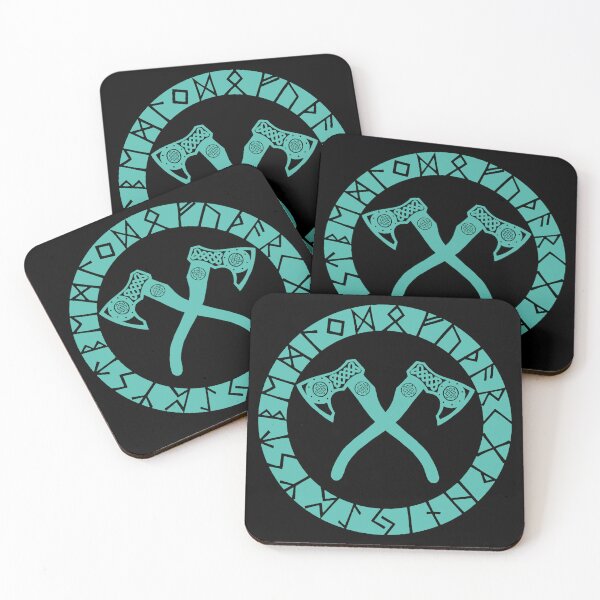Item preview, Viking crossed axes (blue) designed and sold by Lagueny.