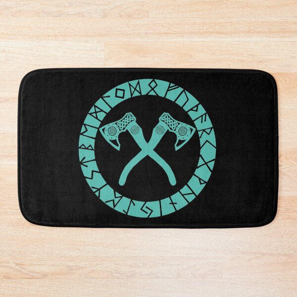 Item preview, Viking crossed axes (blue) designed and sold by Lagueny.