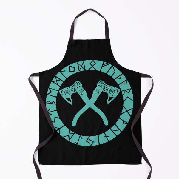 Item preview, Viking crossed axes (blue) designed and sold by Lagueny.
