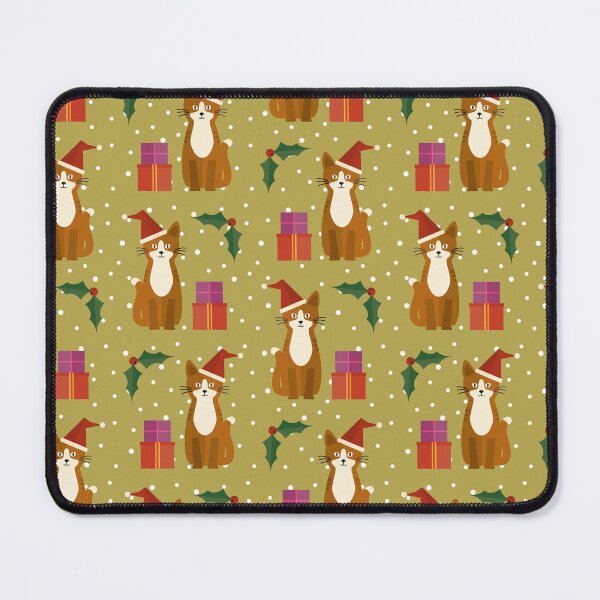 Item preview, Christmas cats on green designed and sold by reneesillus.