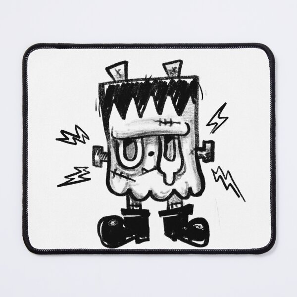 Item preview, Cute Frankenstein Monster Lightning Spark Lowbrow Sketch Illustration designed and sold by Nate Bear.