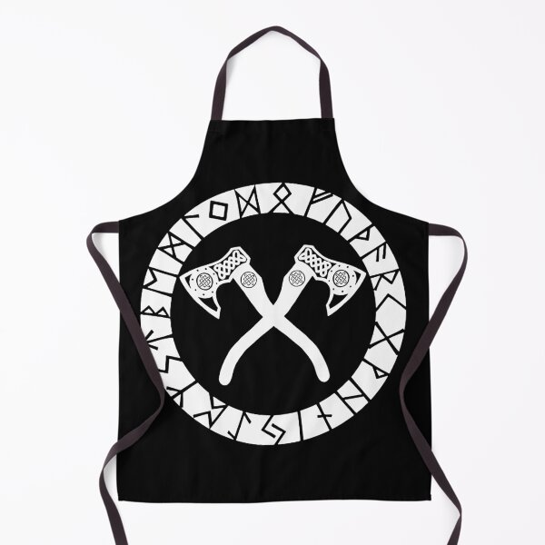 Item preview, Viking crossed axes (white) designed and sold by Lagueny.