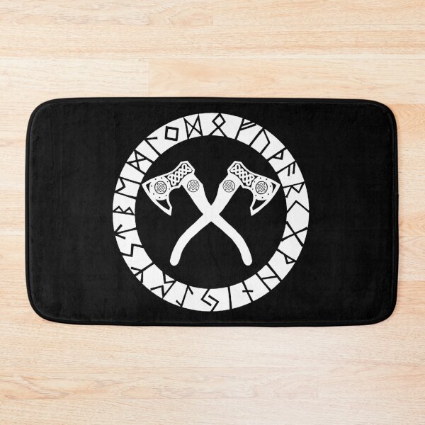 Item preview, Viking crossed axes (white) designed and sold by Lagueny.