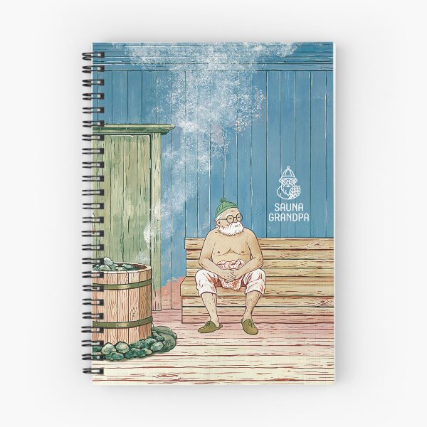 Item preview, Sauna Grandpa – Relaxation, Wellness & Cozy Sauna Art - 003 designed and sold by WABISABIMOMENTS.