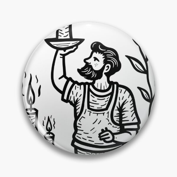 Item preview, Tribal Candle Maker Pride Tattoo Flash designed and sold by Qubivibe.