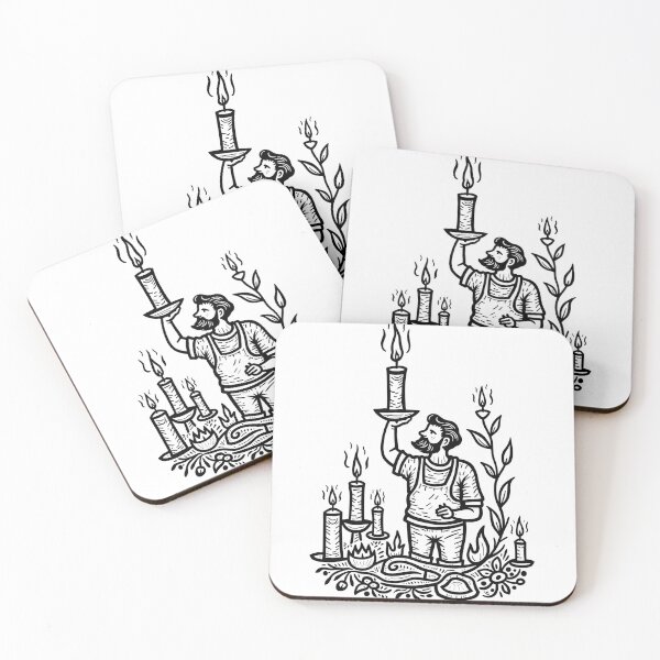 Item preview, Tribal Candle Maker Pride Tattoo Flash designed and sold by Qubivibe.