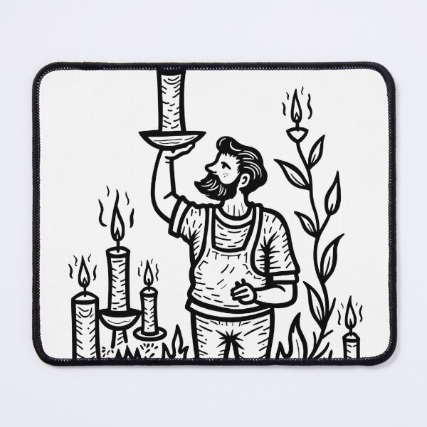 Item preview, Tribal Candle Maker Pride Tattoo Flash designed and sold by Qubivibe.