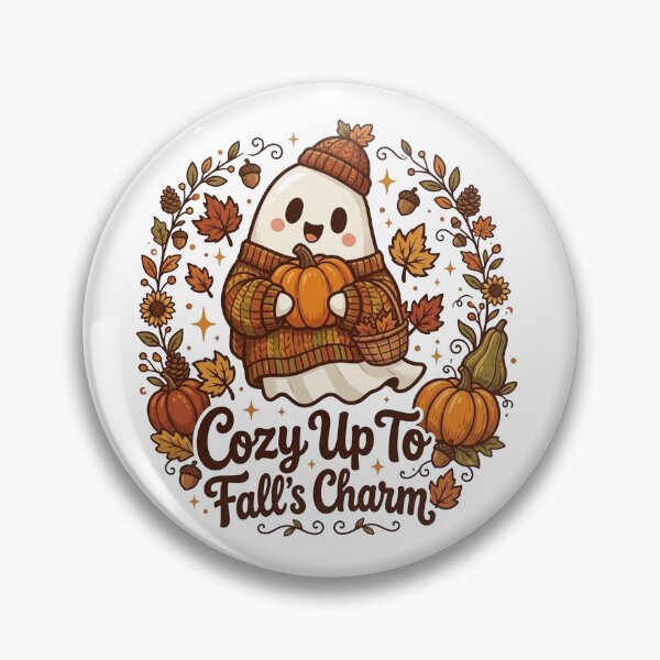 Item preview, Cozy Up To Fall's Charm Ghost designed and sold by Xarvidless.
