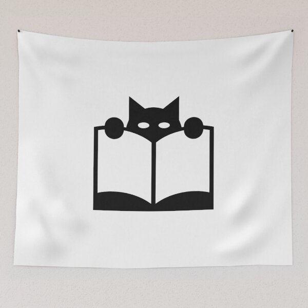 Item preview, Quiet Black Cat Reading Book Literary Design designed and sold by Ikochane.