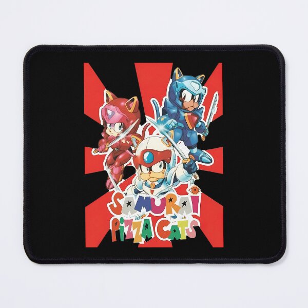 Item preview, Three Feline Warriors In Colored Mechanical Suits Holding Swords designed and sold by BrendaMain.