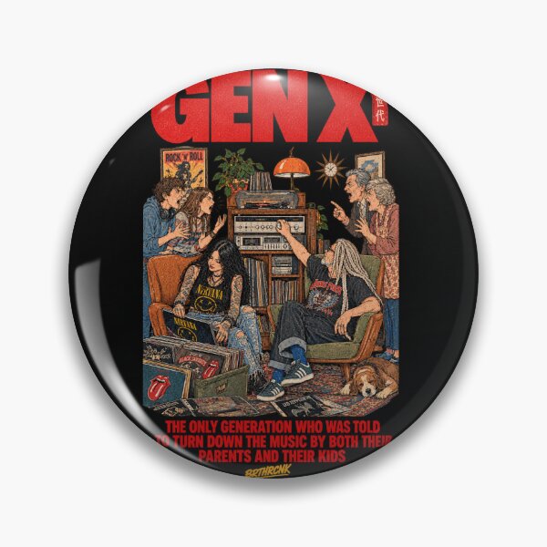 Item preview, Turn Down The Music Gen X Parents And Kids Funny Vinyl designed and sold by BRTHRCNK01.
