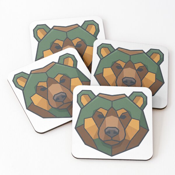 Item preview, Geometric Low Poly Bear Head designed and sold by Rariks.