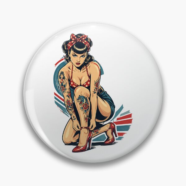 Item preview, Old School Pin-Up: Rockabilly Tattoo Design designed and sold by Pineapple-Tree.