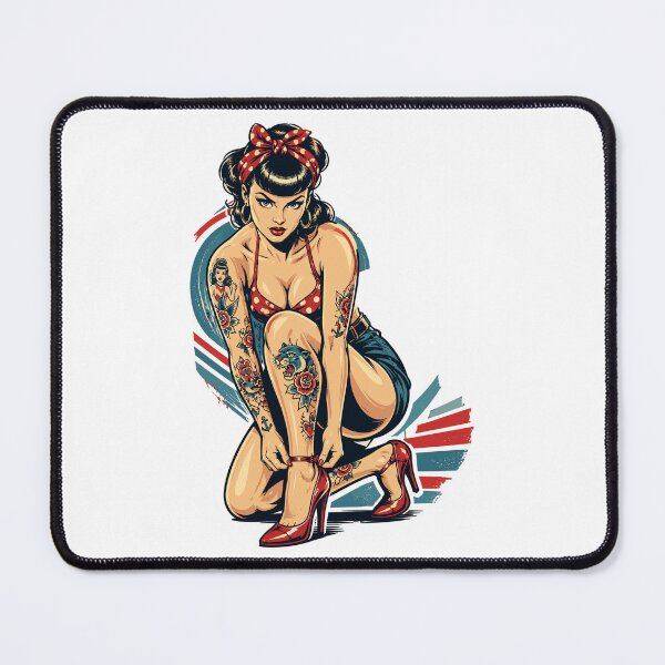 Item preview, Old School Pin-Up: Rockabilly Tattoo Design designed and sold by Pineapple-Tree.