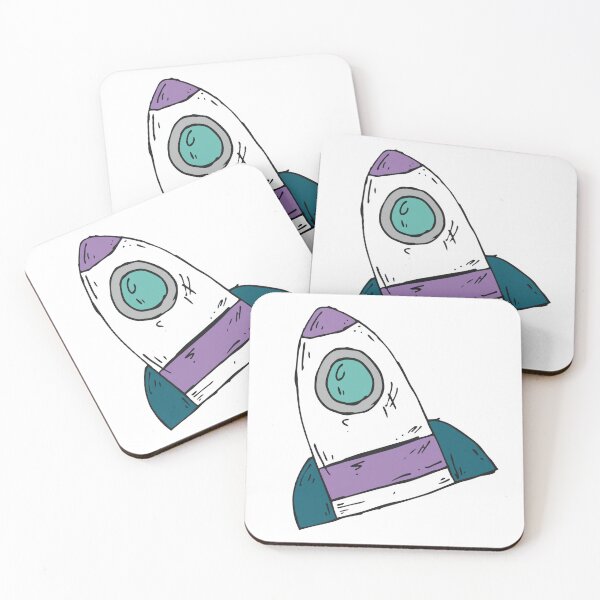 Item preview, Purple Space Rocket designed and sold by OsageSpace.