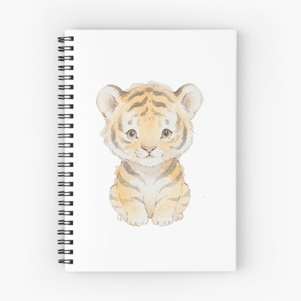 Item preview, Cute Tiger Cub Watercolour Illustration designed and sold by made by Golightly x.