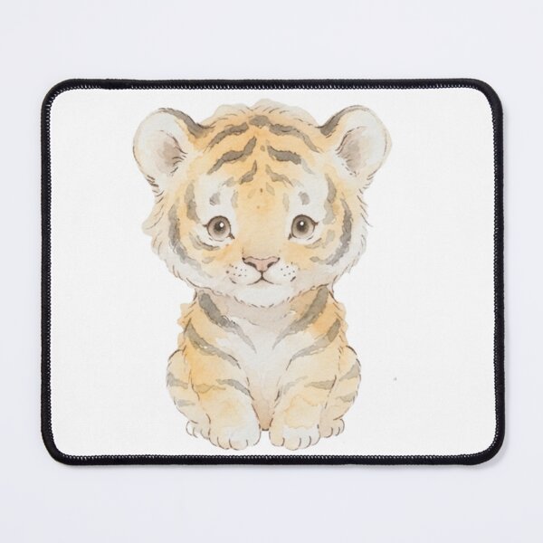 Item preview, Cute Tiger Cub Watercolour Illustration designed and sold by made by Golightly x.