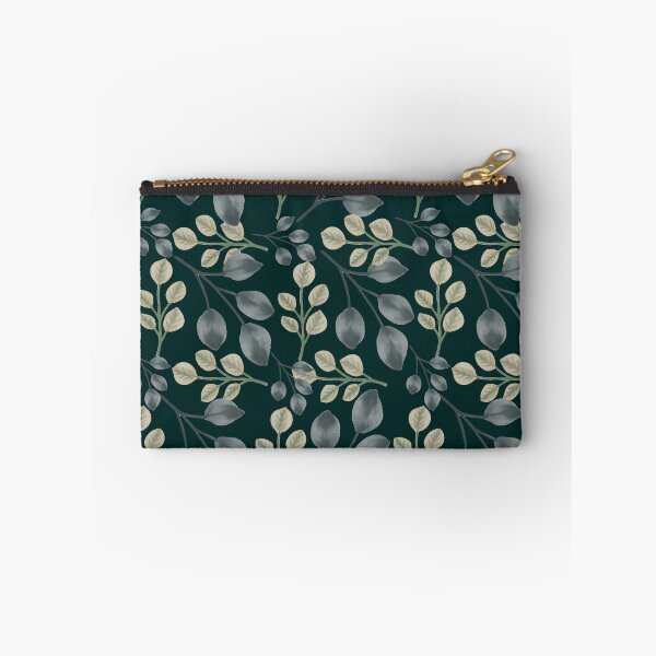 Item preview, Botanical Foliage Deep Emerald Teal Seamless Pattern Art designed and sold by ​Jyoti Digital Artist.