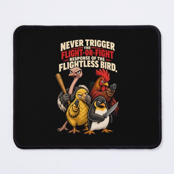 Item preview, Flightless Bird Flight Or Fight Response Funny Dark Humor Graphic designed and sold by Whirx.