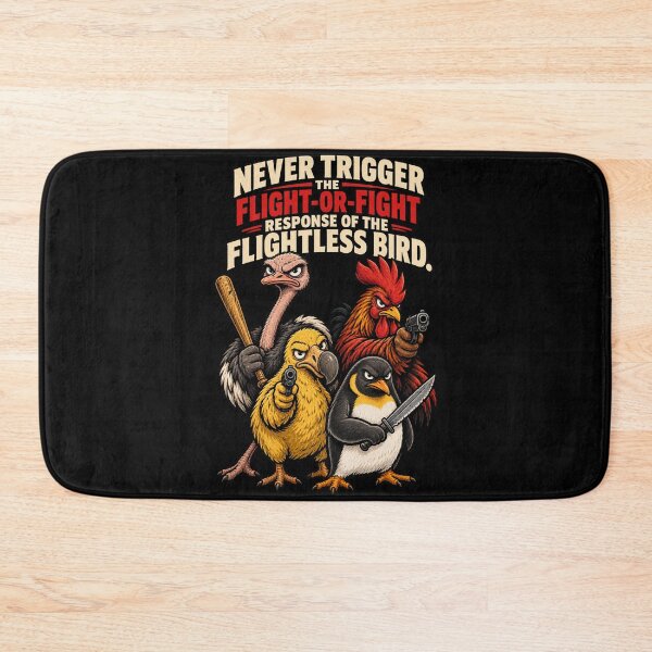 Item preview, Flightless Bird Flight Or Fight Response Funny Dark Humor Graphic designed and sold by Whirx.