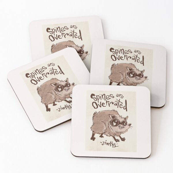 Item preview, Spines Are Overrated Funny Goblin Jimothy Vintage Halftone Illustration designed and sold by Nate Bear.
