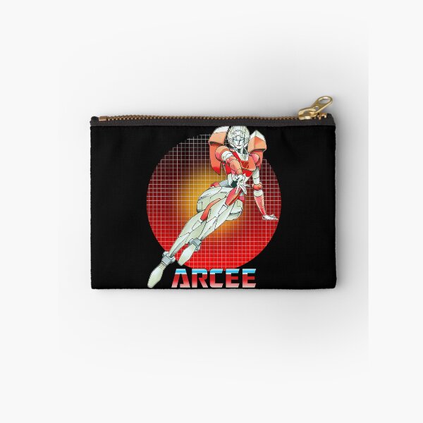 Item preview, Sleek Pink And White Female Robot Reaching Forward In Grid Circle Frame designed and sold by BrendaMain.