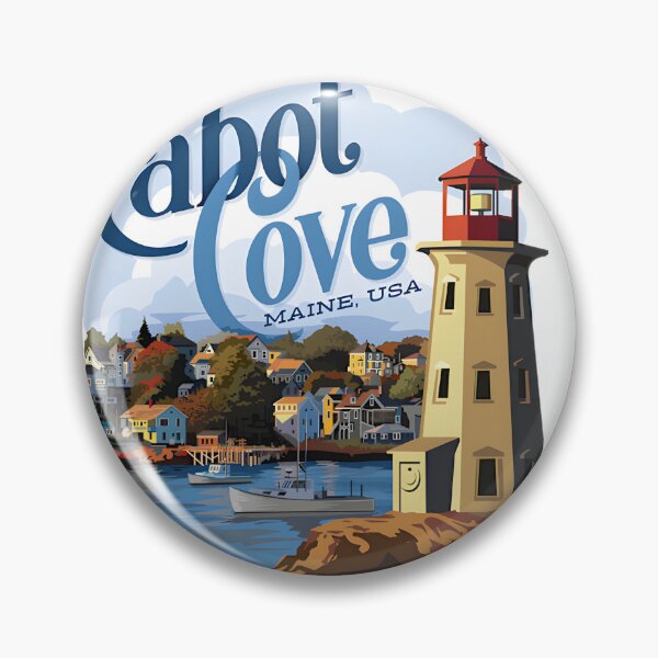 Item preview, Cabot Cove Scenic Coastal Landscape Artwork for Nature Lovers and Travel Enthusiasts designed and sold by Toms-Tees-.