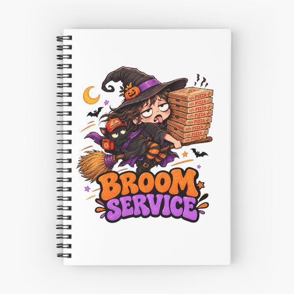 Item preview, Broom Service Halloween, Witch Pizza Delivery Design, Funny Halloween Sublimation designed and sold by Pixanova.