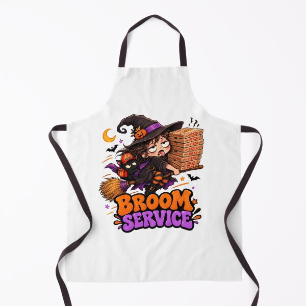 Item preview, Broom Service Halloween, Witch Pizza Delivery Design, Funny Halloween Sublimation designed and sold by Pixanova.