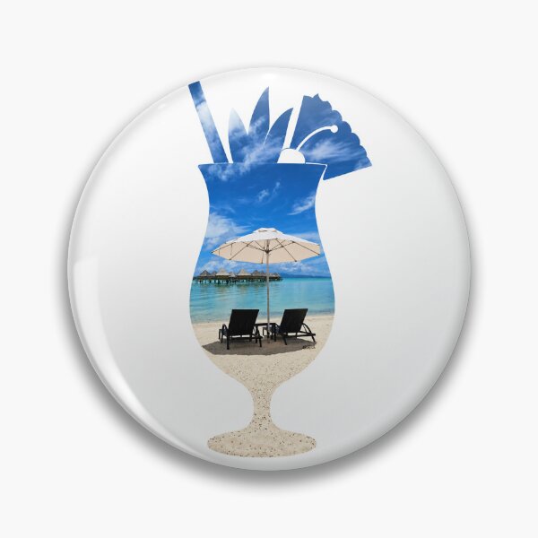 Item preview, Bora Bora in a Glass — Tropical Beach Cocktail Silhouette Print, Tropic of Tipsy designed and sold by IsleAmore.