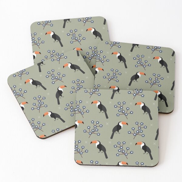Item preview, Toucans on green designed and sold by reneesillus.