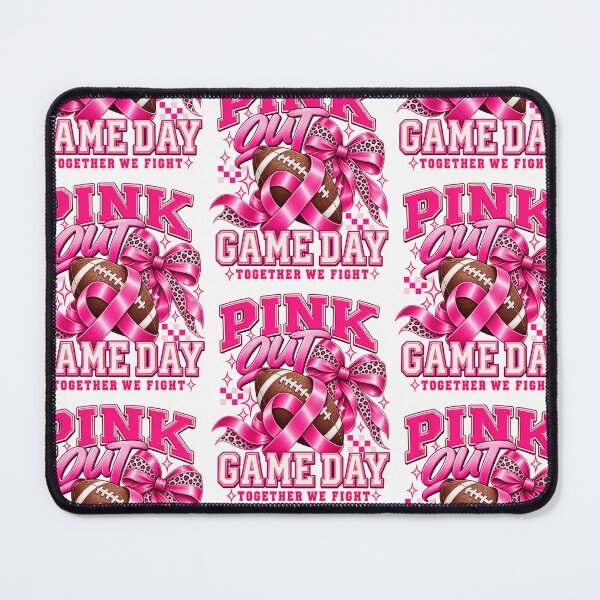 Item preview, Pink Out Game Day Breast Cancer Football Women Moms Girls designed and sold by SEINENGAPPI12.