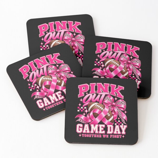 Item preview, Pink Out Game Day Breast Cancer Football Women Moms Girls designed and sold by SEINENGAPPI12.