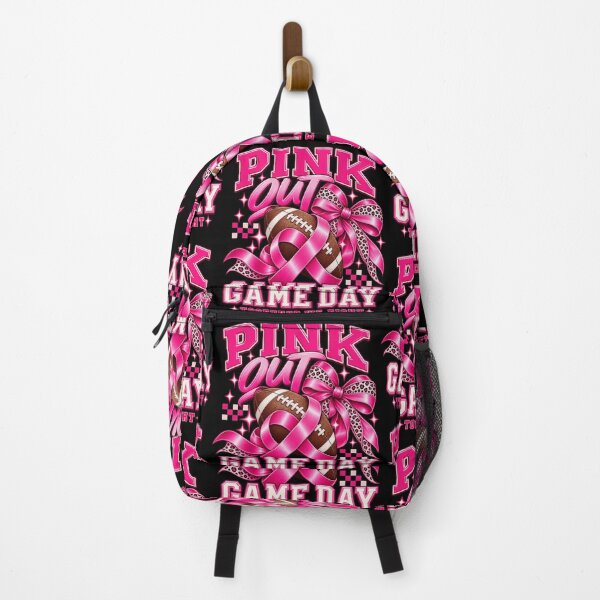 Item preview, Pink Out Game Day Breast Cancer Football Women Moms Girls designed and sold by SEINENGAPPI12.