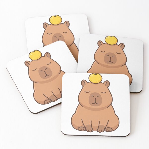 Item preview, Calm Capybara with a Yuzu designed and sold by Rariks.